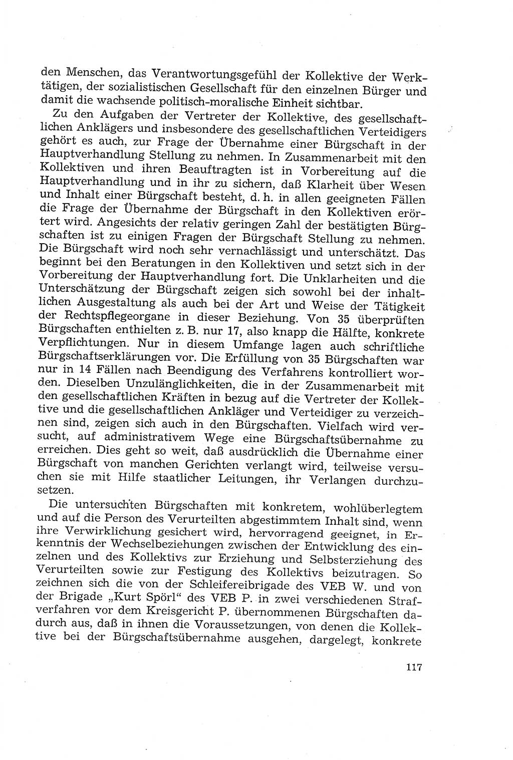 Die Mitwirkung der Werktätigen am Strafverfahren [Deutsche Demokratische Republik (DDR)] 1966, Seite 117 (Mitw. Str.-Verf. DDR 1966, S. 117)