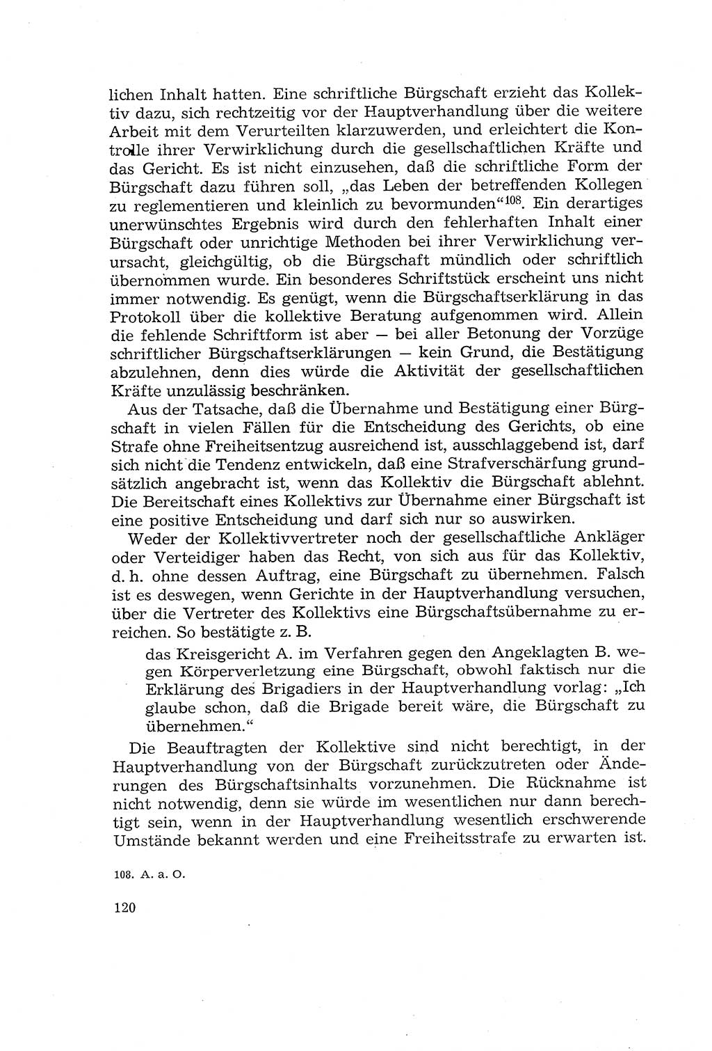 Die Mitwirkung der Werktätigen am Strafverfahren [Deutsche Demokratische Republik (DDR)] 1966, Seite 120 (Mitw. Str.-Verf. DDR 1966, S. 120)