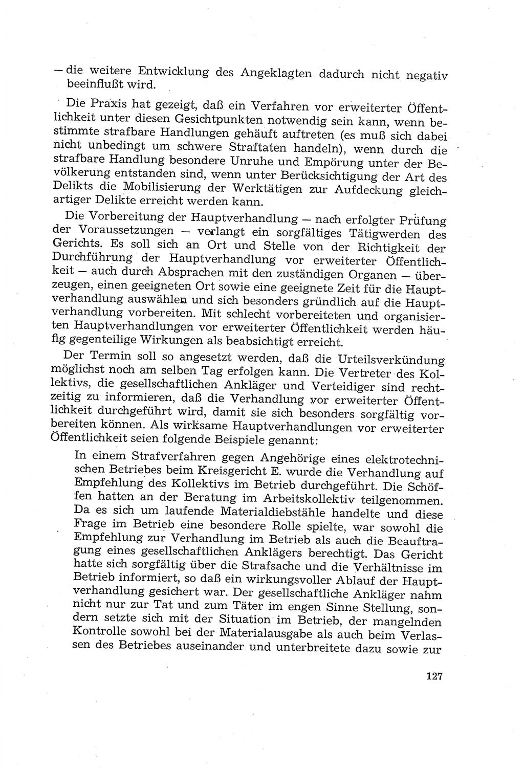 Die Mitwirkung der Werktätigen am Strafverfahren [Deutsche Demokratische Republik (DDR)] 1966, Seite 127 (Mitw. Str.-Verf. DDR 1966, S. 127)