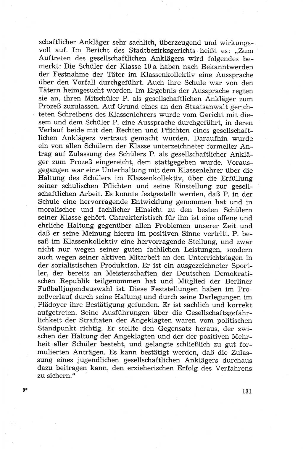 Die Mitwirkung der Werktätigen am Strafverfahren [Deutsche Demokratische Republik (DDR)] 1966, Seite 131 (Mitw. Str.-Verf. DDR 1966, S. 131)