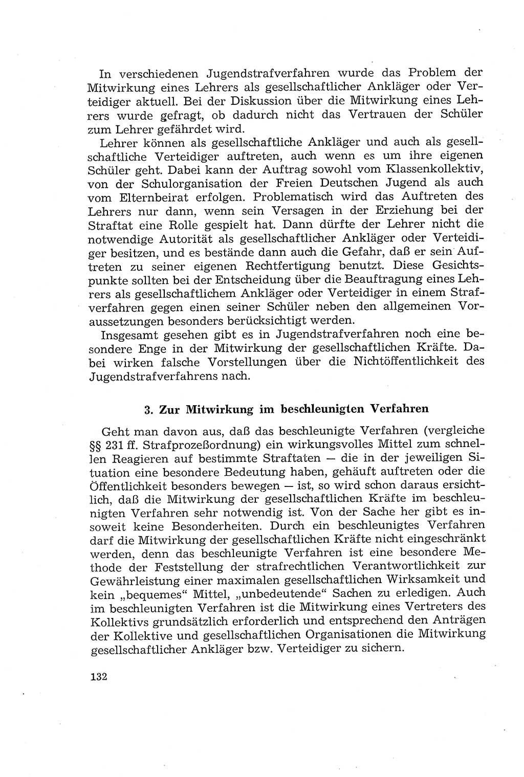 Die Mitwirkung der Werktätigen am Strafverfahren [Deutsche Demokratische Republik (DDR)] 1966, Seite 132 (Mitw. Str.-Verf. DDR 1966, S. 132)