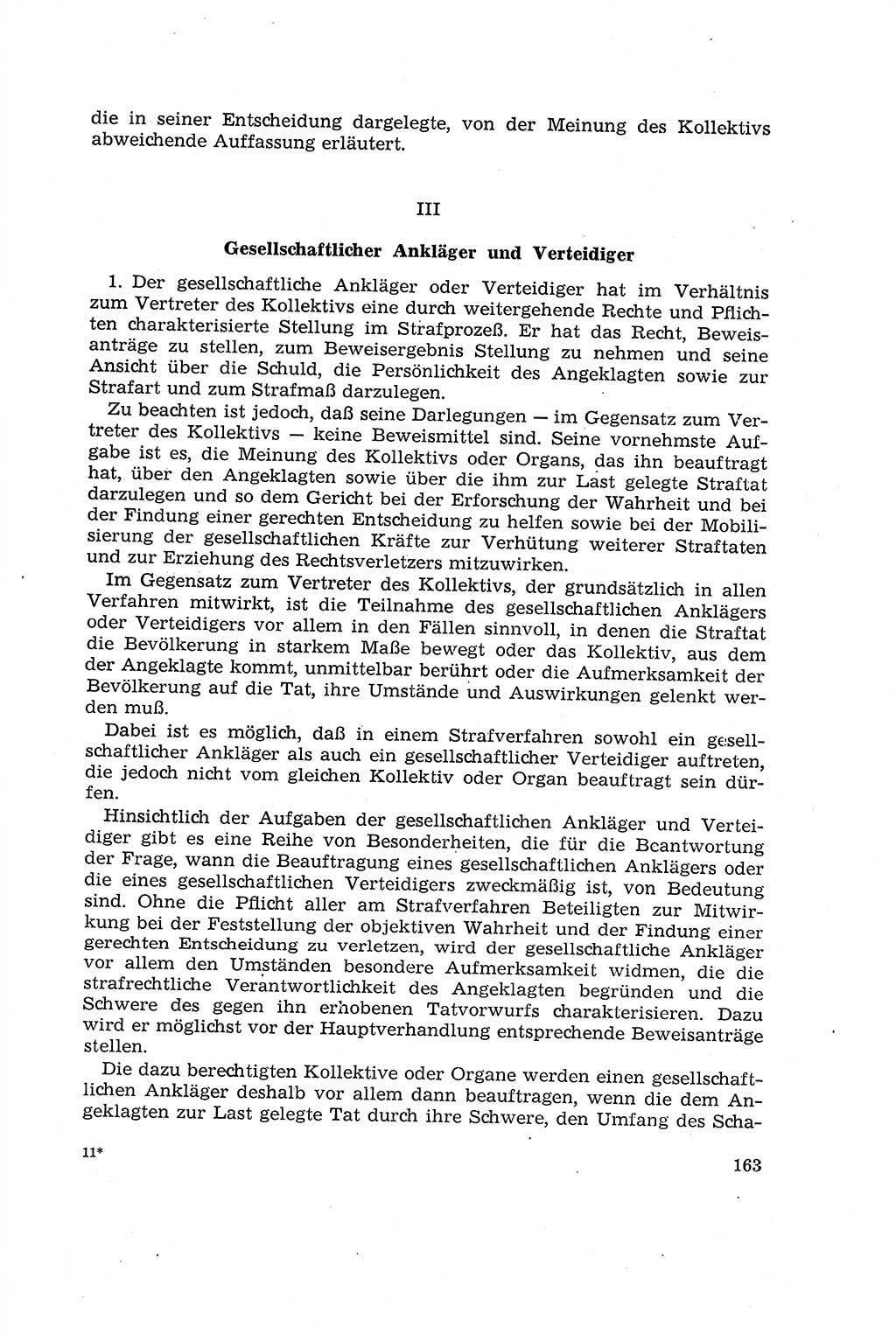 Die Mitwirkung der Werktätigen am Strafverfahren [Deutsche Demokratische Republik (DDR)] 1966, Seite 163 (Mitw. Str.-Verf. DDR 1966, S. 163)