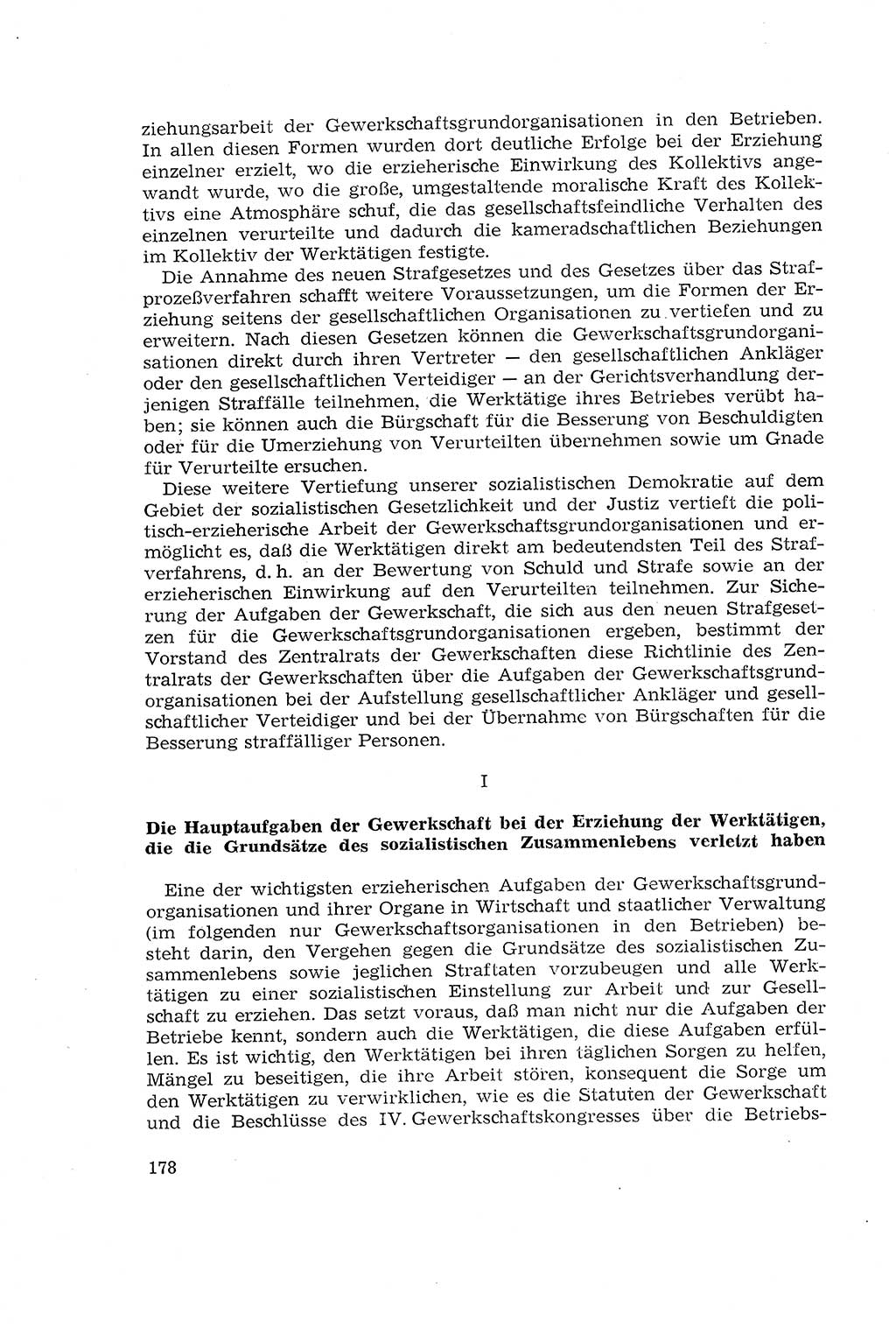 Die Mitwirkung der Werktätigen am Strafverfahren [Deutsche Demokratische Republik (DDR)] 1966, Seite 178 (Mitw. Str.-Verf. DDR 1966, S. 178)