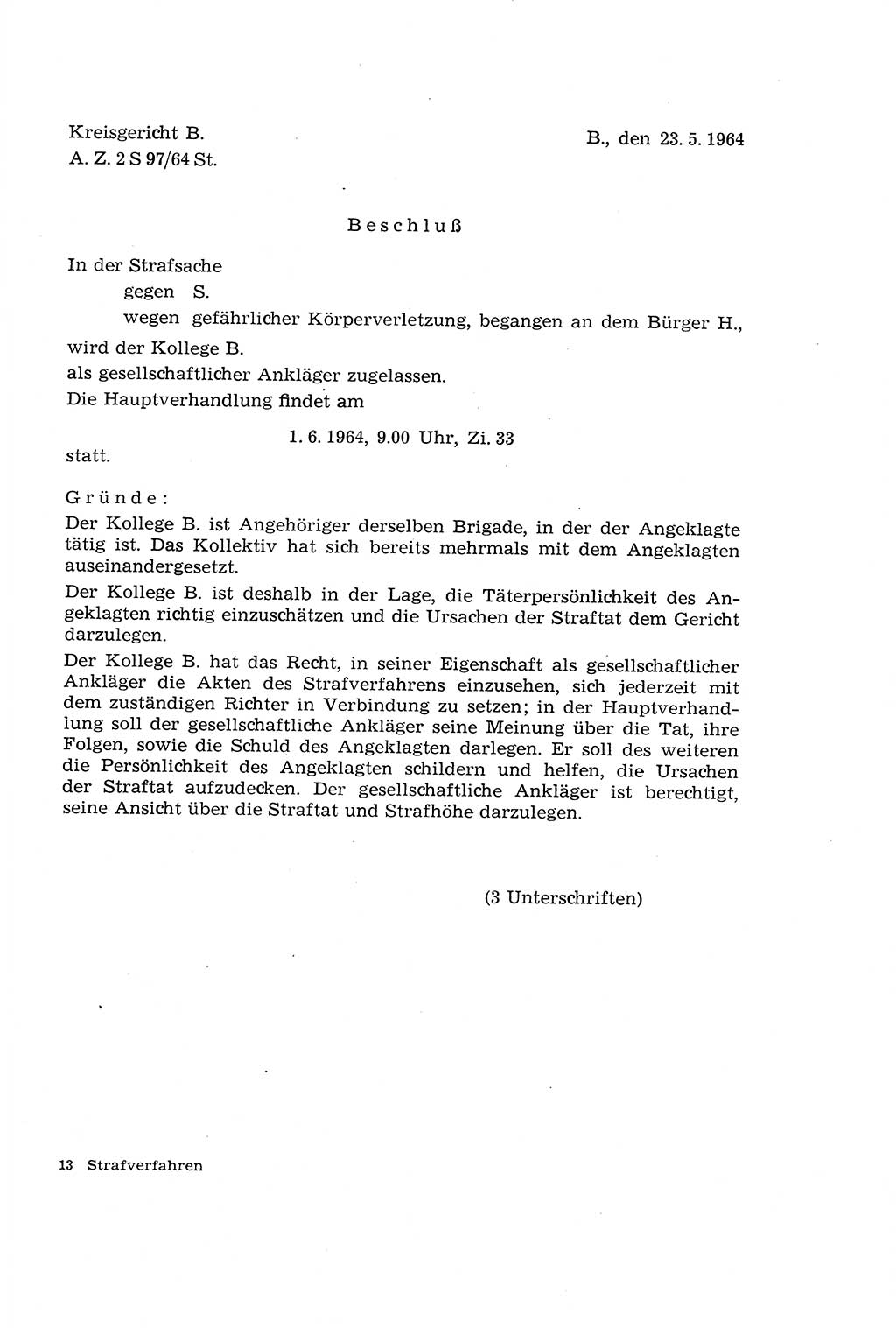 Die Mitwirkung der Werktätigen am Strafverfahren [Deutsche Demokratische Republik (DDR)] 1966, Seite 193 (Mitw. Str.-Verf. DDR 1966, S. 193)