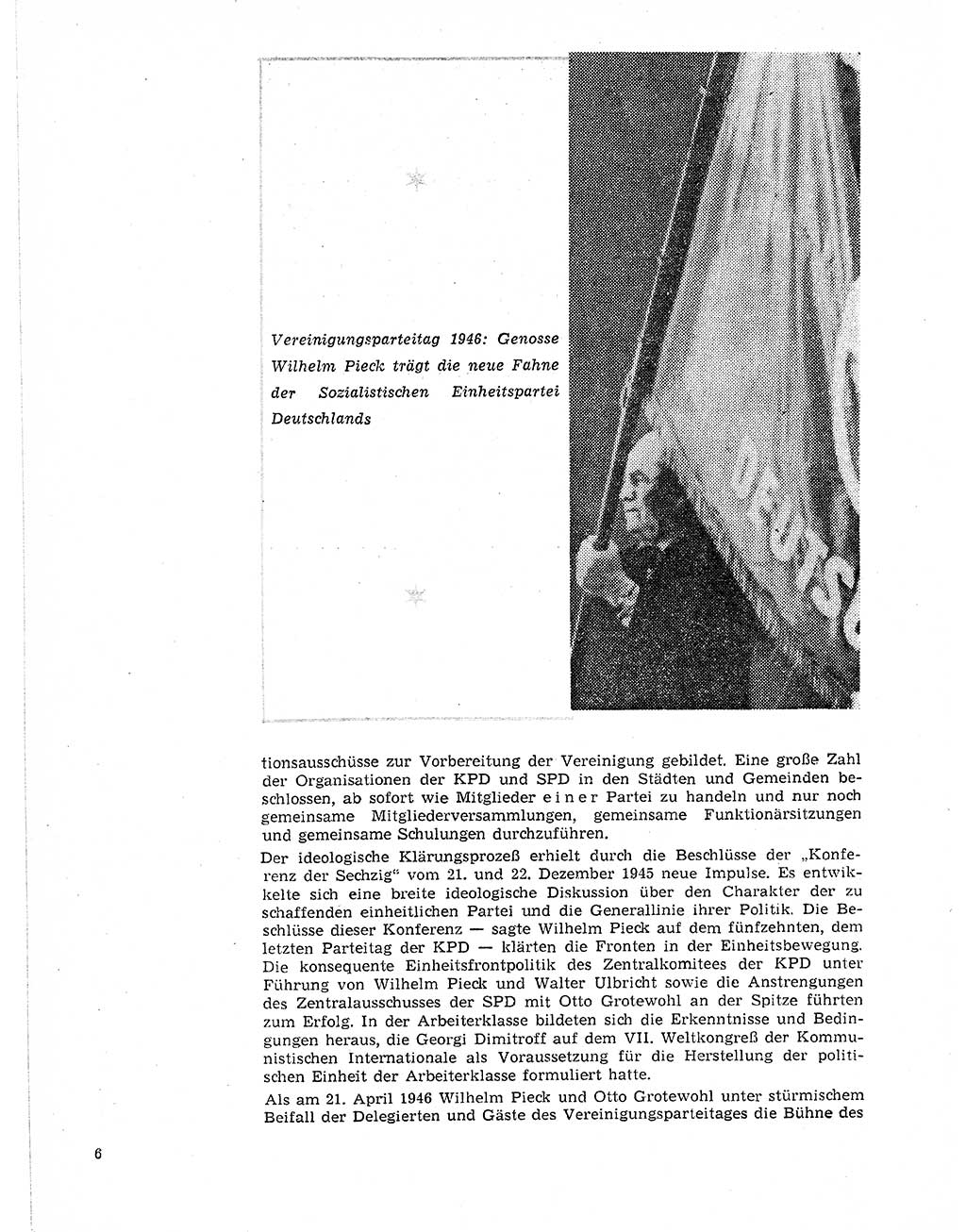 Neuer Weg (NW), Organ des Zentralkomitees (ZK) der SED (Sozialistische Einheitspartei Deutschlands) fÃ¼r Fragen des Parteilebens, 21. Jahrgang [Deutsche Demokratische Republik (DDR)] 1966, Seite 6 (NW ZK SED DDR 1966, S. 6)