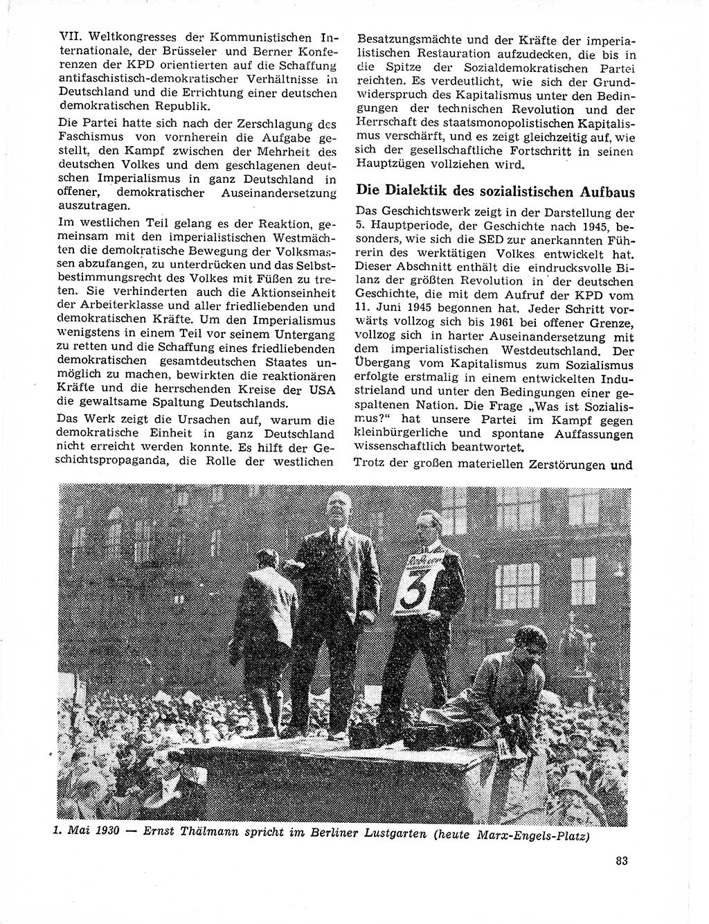 Neuer Weg (NW), Organ des Zentralkomitees (ZK) der SED (Sozialistische Einheitspartei Deutschlands) für Fragen des Parteilebens, 21. Jahrgang [Deutsche Demokratische Republik (DDR)] 1966, Seite 83 (NW ZK SED DDR 1966, S. 83)