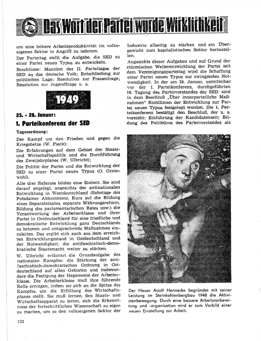 Neuer Weg (NW), Organ des Zentralkomitees (ZK) der SED (Sozialistische Einheitspartei Deutschlands) für Fragen des Parteilebens, 21. Jahrgang [Deutsche Demokratische Republik (DDR)] 1966, Seite 122 (NW ZK SED DDR 1966, S. 122)