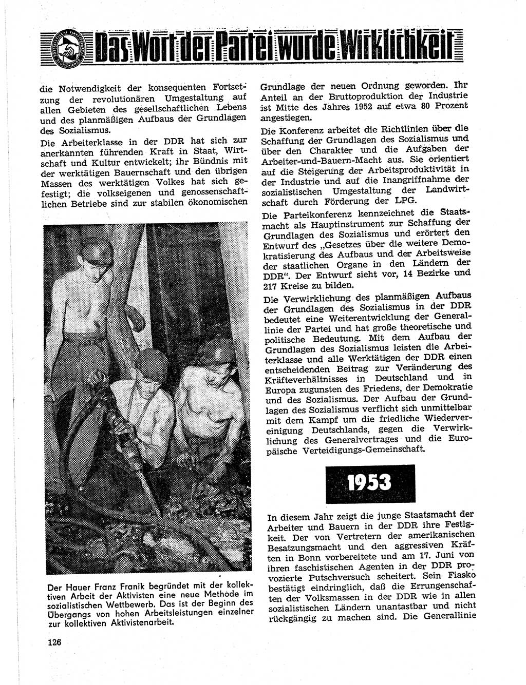 Neuer Weg (NW), Organ des Zentralkomitees (ZK) der SED (Sozialistische Einheitspartei Deutschlands) für Fragen des Parteilebens, 21. Jahrgang [Deutsche Demokratische Republik (DDR)] 1966, Seite 126 (NW ZK SED DDR 1966, S. 126)