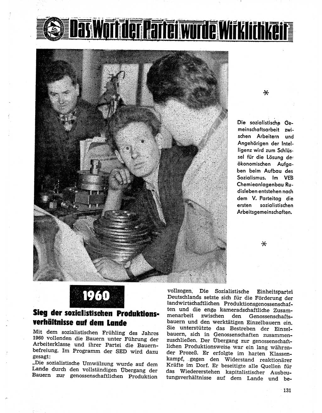 Neuer Weg (NW), Organ des Zentralkomitees (ZK) der SED (Sozialistische Einheitspartei Deutschlands) für Fragen des Parteilebens, 21. Jahrgang [Deutsche Demokratische Republik (DDR)] 1966, Seite 131 (NW ZK SED DDR 1966, S. 131)