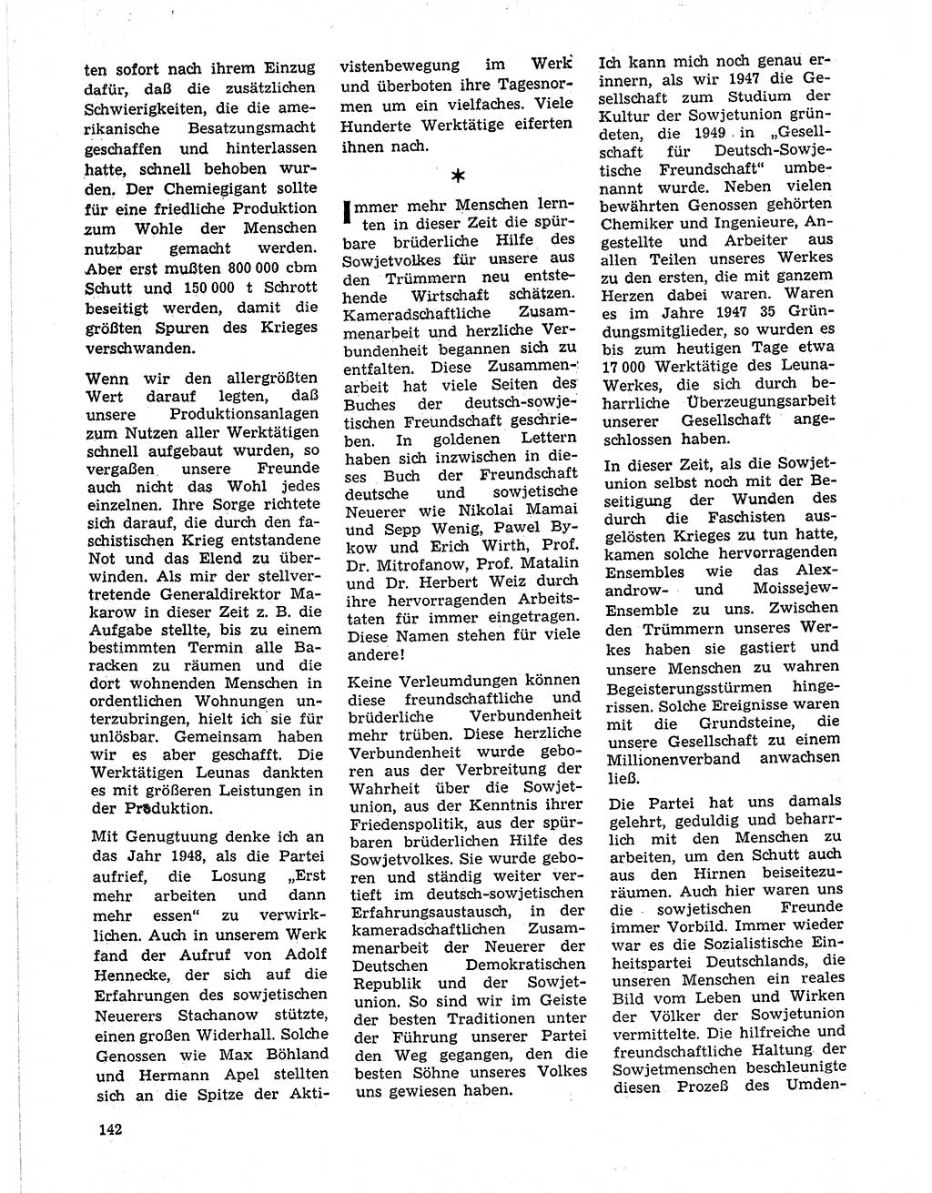 Neuer Weg (NW), Organ des Zentralkomitees (ZK) der SED (Sozialistische Einheitspartei Deutschlands) für Fragen des Parteilebens, 21. Jahrgang [Deutsche Demokratische Republik (DDR)] 1966, Seite 142 (NW ZK SED DDR 1966, S. 142)