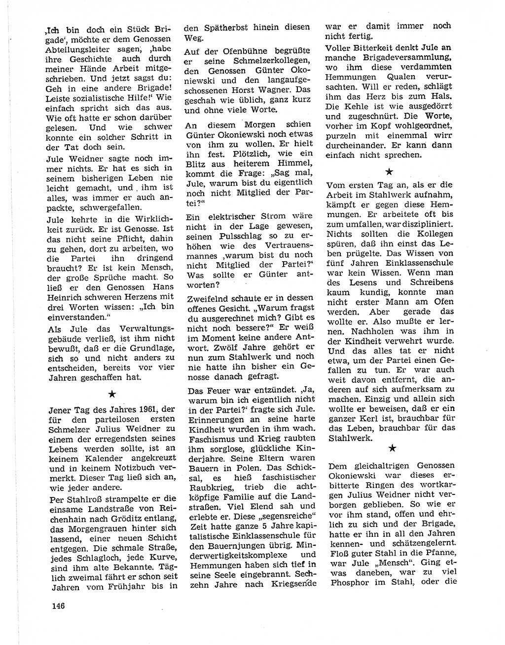 Neuer Weg (NW), Organ des Zentralkomitees (ZK) der SED (Sozialistische Einheitspartei Deutschlands) für Fragen des Parteilebens, 21. Jahrgang [Deutsche Demokratische Republik (DDR)] 1966, Seite 146 (NW ZK SED DDR 1966, S. 146)