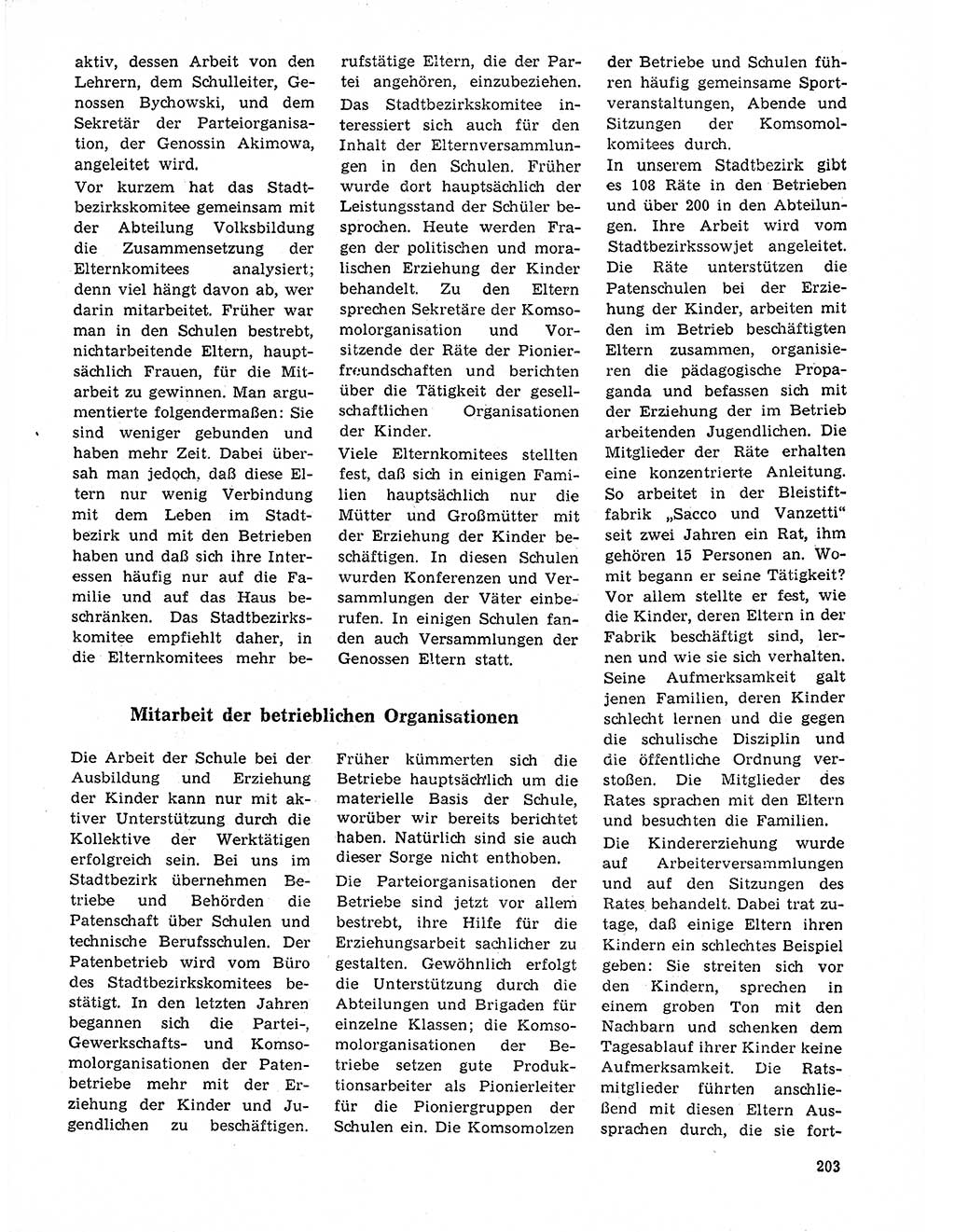 Neuer Weg (NW), Organ des Zentralkomitees (ZK) der SED (Sozialistische Einheitspartei Deutschlands) für Fragen des Parteilebens, 21. Jahrgang [Deutsche Demokratische Republik (DDR)] 1966, Seite 203 (NW ZK SED DDR 1966, S. 203)