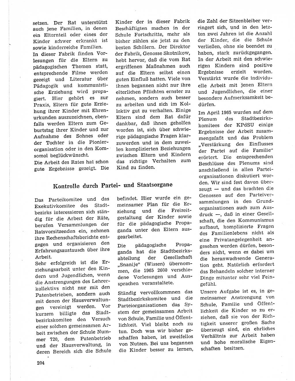 Neuer Weg (NW), Organ des Zentralkomitees (ZK) der SED (Sozialistische Einheitspartei Deutschlands) für Fragen des Parteilebens, 21. Jahrgang [Deutsche Demokratische Republik (DDR)] 1966, Seite 204 (NW ZK SED DDR 1966, S. 204)