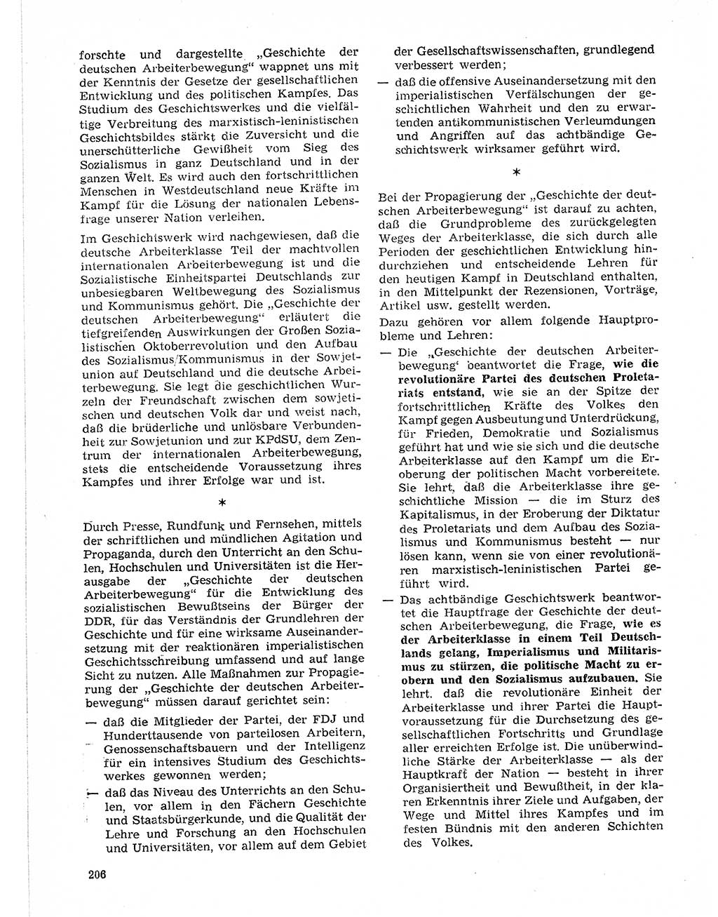Neuer Weg (NW), Organ des Zentralkomitees (ZK) der SED (Sozialistische Einheitspartei Deutschlands) für Fragen des Parteilebens, 21. Jahrgang [Deutsche Demokratische Republik (DDR)] 1966, Seite 206 (NW ZK SED DDR 1966, S. 206)