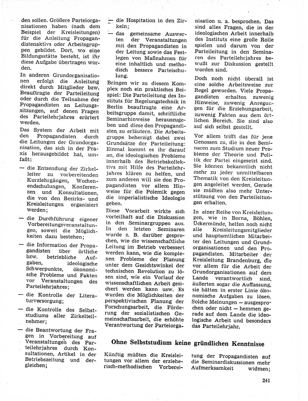 Neuer Weg (NW), Organ des Zentralkomitees (ZK) der SED (Sozialistische Einheitspartei Deutschlands) für Fragen des Parteilebens, 21. Jahrgang [Deutsche Demokratische Republik (DDR)] 1966, Seite 241 (NW ZK SED DDR 1966, S. 241)
