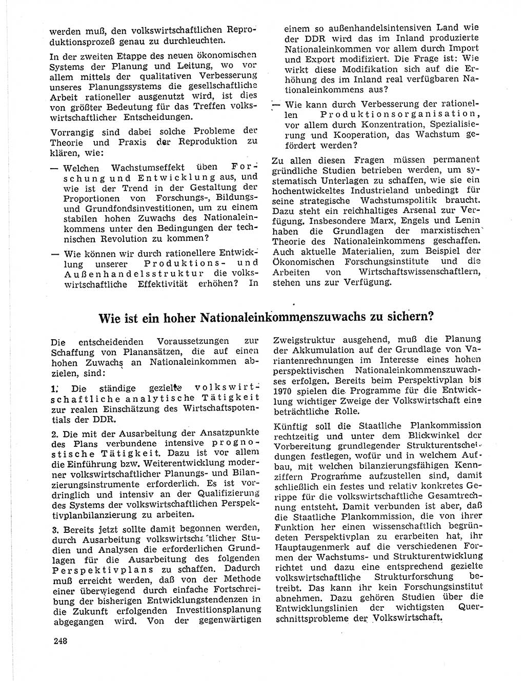 Neuer Weg (NW), Organ des Zentralkomitees (ZK) der SED (Sozialistische Einheitspartei Deutschlands) für Fragen des Parteilebens, 21. Jahrgang [Deutsche Demokratische Republik (DDR)] 1966, Seite 248 (NW ZK SED DDR 1966, S. 248)