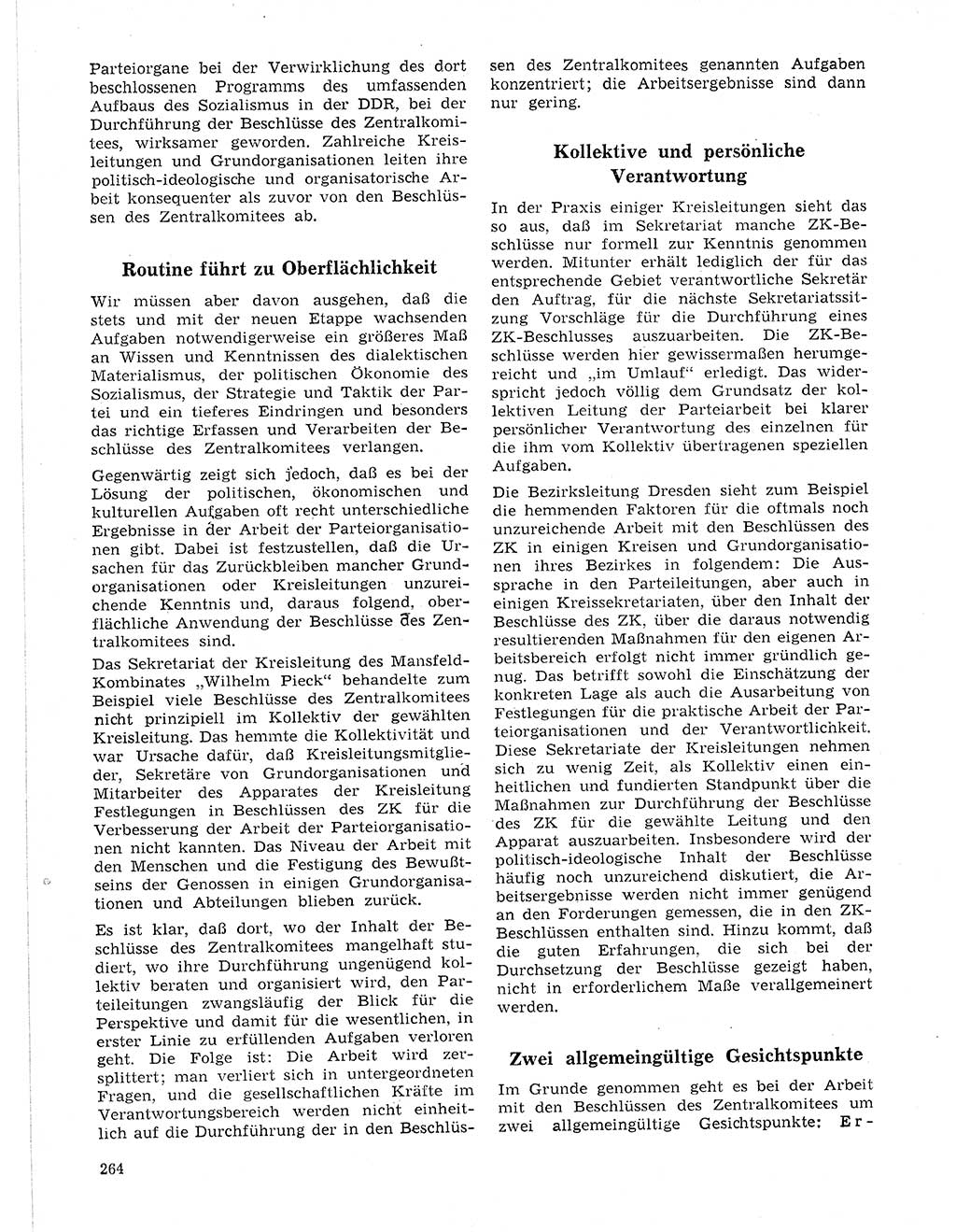 Neuer Weg (NW), Organ des Zentralkomitees (ZK) der SED (Sozialistische Einheitspartei Deutschlands) für Fragen des Parteilebens, 21. Jahrgang [Deutsche Demokratische Republik (DDR)] 1966, Seite 264 (NW ZK SED DDR 1966, S. 264)