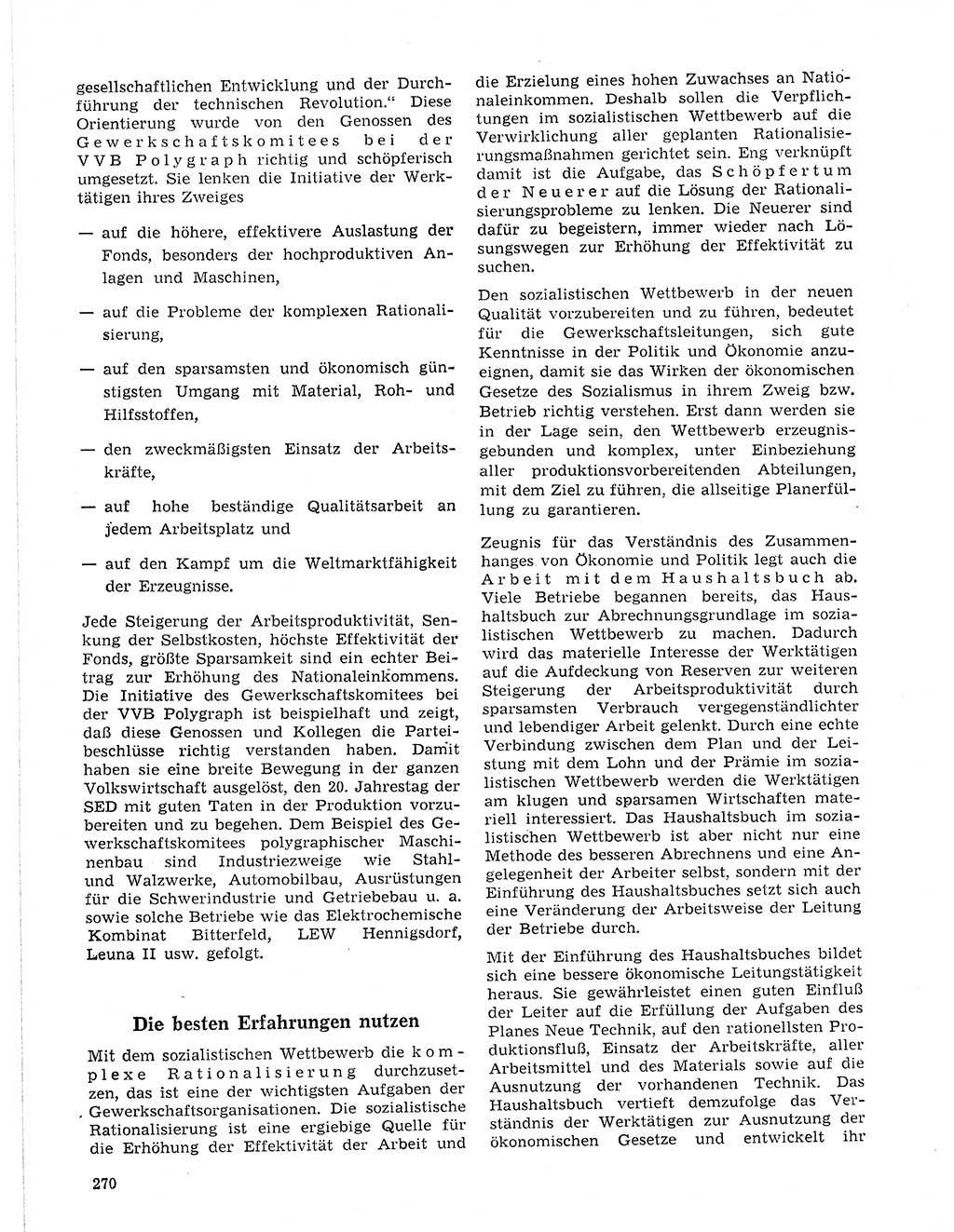 Neuer Weg (NW), Organ des Zentralkomitees (ZK) der SED (Sozialistische Einheitspartei Deutschlands) für Fragen des Parteilebens, 21. Jahrgang [Deutsche Demokratische Republik (DDR)] 1966, Seite 270 (NW ZK SED DDR 1966, S. 270)