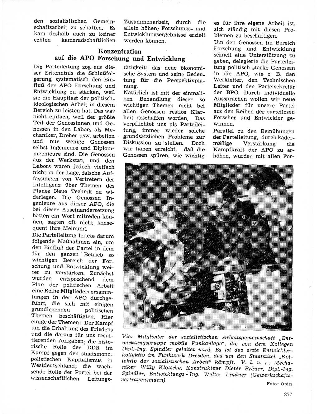 Neuer Weg (NW), Organ des Zentralkomitees (ZK) der SED (Sozialistische Einheitspartei Deutschlands) für Fragen des Parteilebens, 21. Jahrgang [Deutsche Demokratische Republik (DDR)] 1966, Seite 277 (NW ZK SED DDR 1966, S. 277)