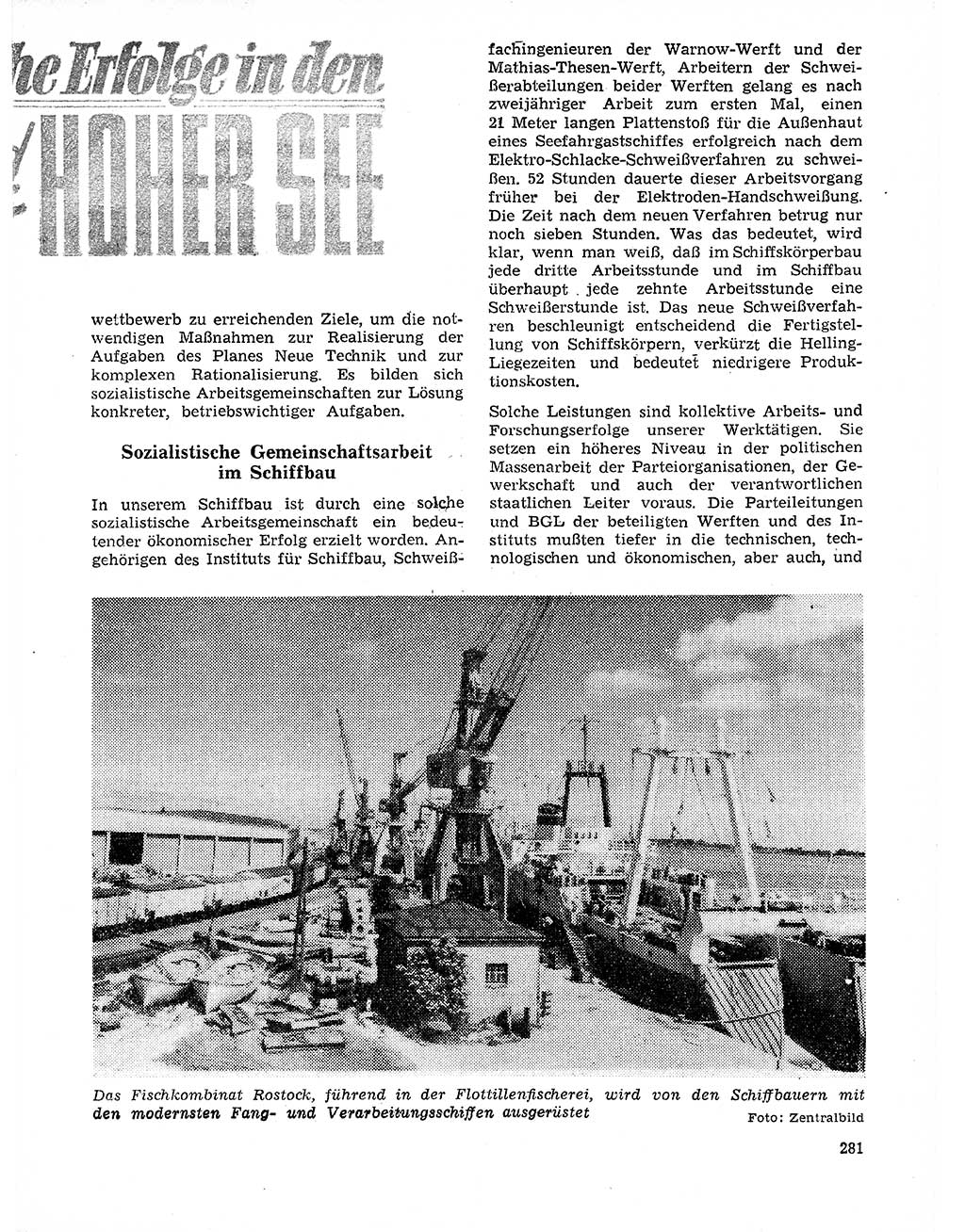 Neuer Weg (NW), Organ des Zentralkomitees (ZK) der SED (Sozialistische Einheitspartei Deutschlands) für Fragen des Parteilebens, 21. Jahrgang [Deutsche Demokratische Republik (DDR)] 1966, Seite 281 (NW ZK SED DDR 1966, S. 281)