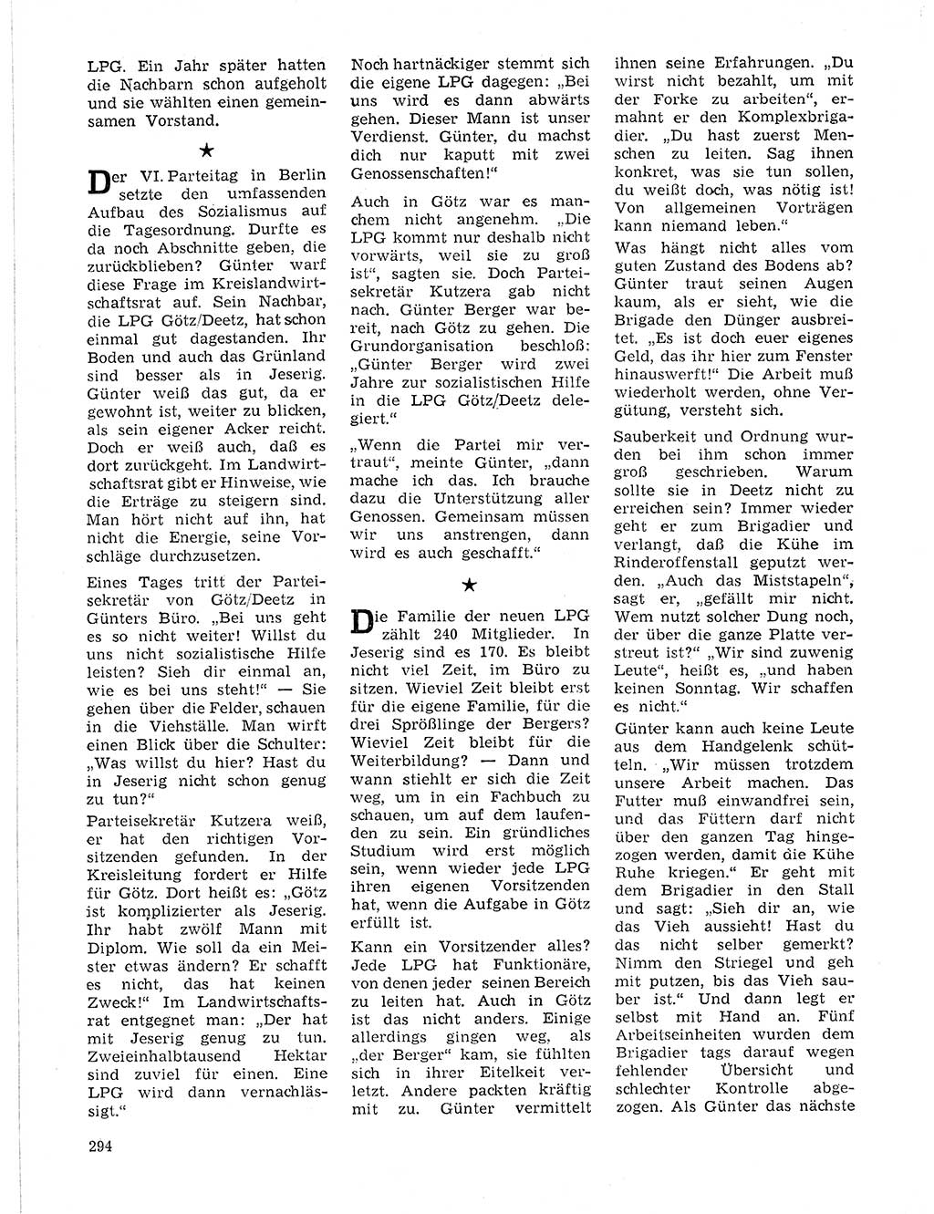 Neuer Weg (NW), Organ des Zentralkomitees (ZK) der SED (Sozialistische Einheitspartei Deutschlands) für Fragen des Parteilebens, 21. Jahrgang [Deutsche Demokratische Republik (DDR)] 1966, Seite 294 (NW ZK SED DDR 1966, S. 294)