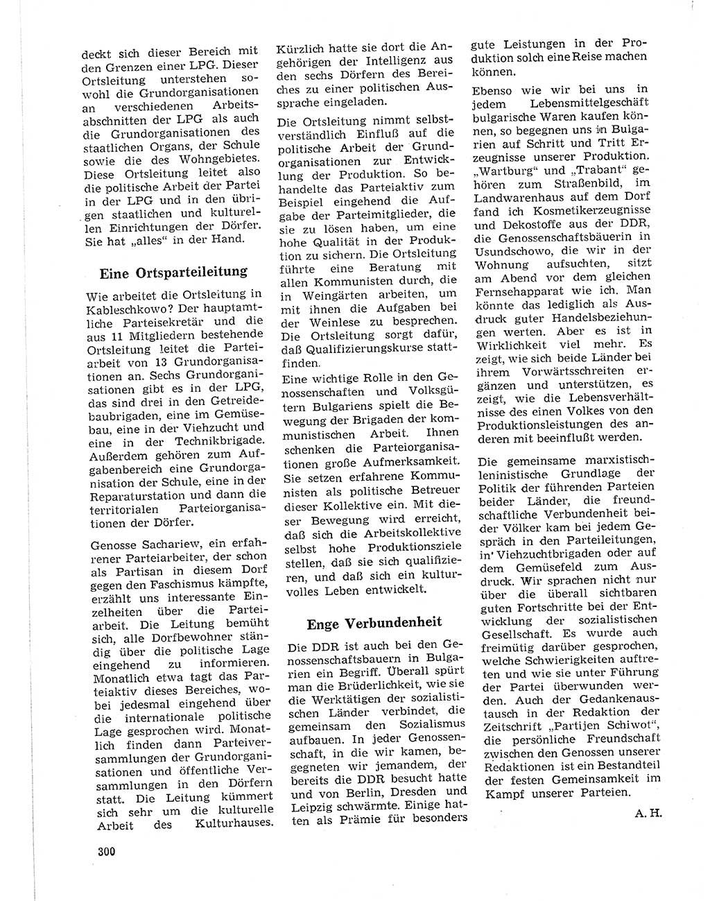 Neuer Weg (NW), Organ des Zentralkomitees (ZK) der SED (Sozialistische Einheitspartei Deutschlands) für Fragen des Parteilebens, 21. Jahrgang [Deutsche Demokratische Republik (DDR)] 1966, Seite 300 (NW ZK SED DDR 1966, S. 300)