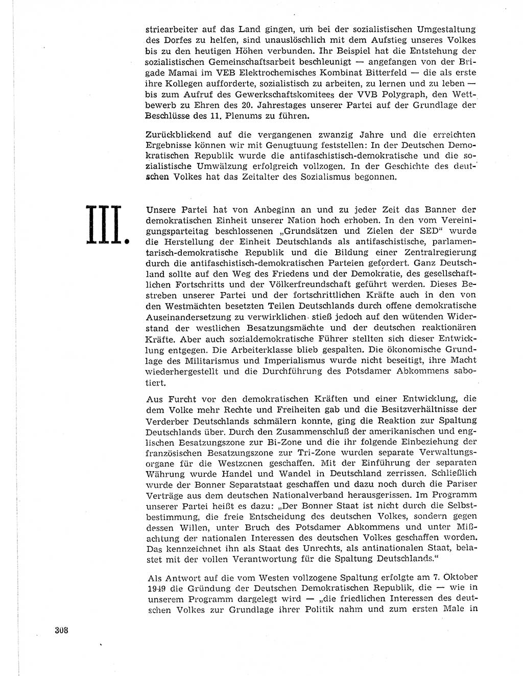 Neuer Weg (NW), Organ des Zentralkomitees (ZK) der SED (Sozialistische Einheitspartei Deutschlands) für Fragen des Parteilebens, 21. Jahrgang [Deutsche Demokratische Republik (DDR)] 1966, Seite 308 (NW ZK SED DDR 1966, S. 308)