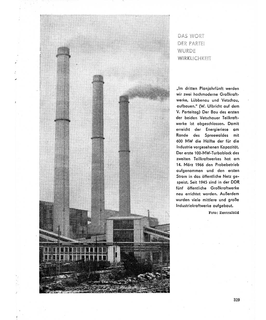 Neuer Weg (NW), Organ des Zentralkomitees (ZK) der SED (Sozialistische Einheitspartei Deutschlands) für Fragen des Parteilebens, 21. Jahrgang [Deutsche Demokratische Republik (DDR)] 1966, Seite 329 (NW ZK SED DDR 1966, S. 329)