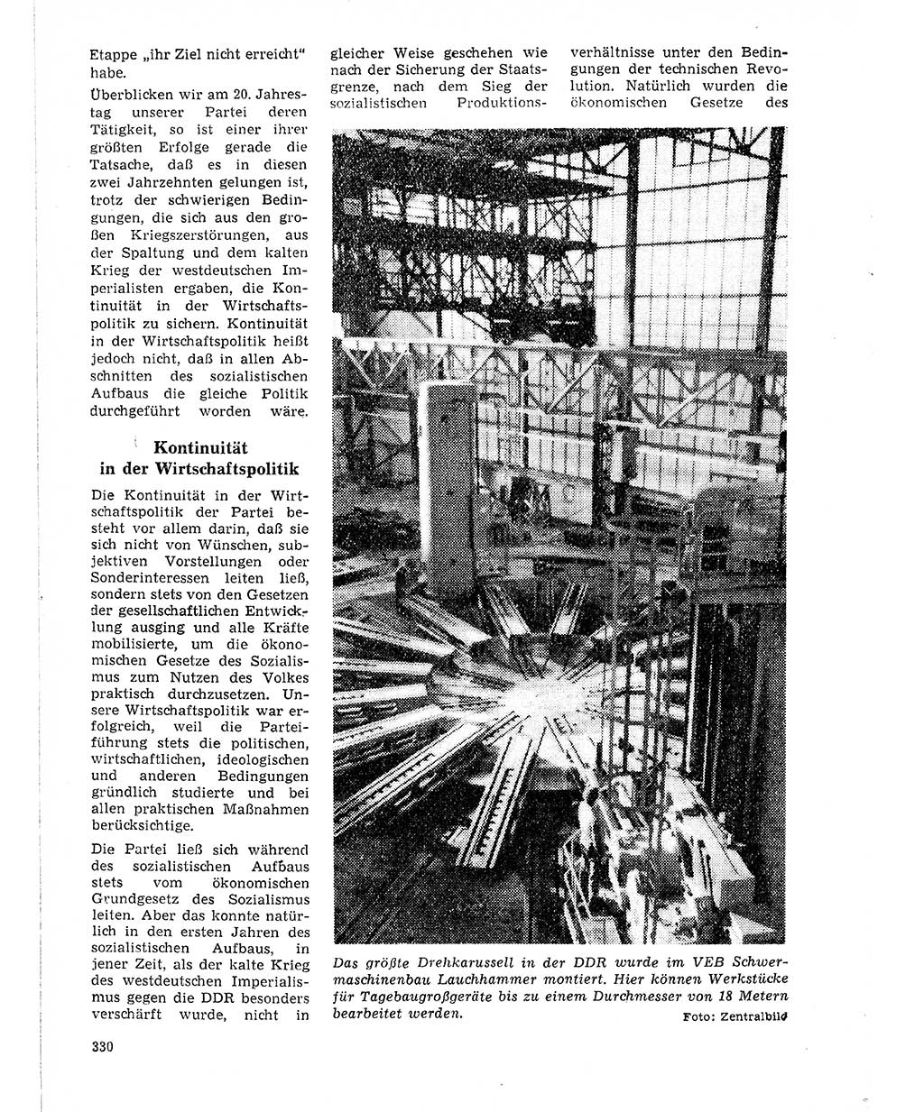 Neuer Weg (NW), Organ des Zentralkomitees (ZK) der SED (Sozialistische Einheitspartei Deutschlands) für Fragen des Parteilebens, 21. Jahrgang [Deutsche Demokratische Republik (DDR)] 1966, Seite 330 (NW ZK SED DDR 1966, S. 330)