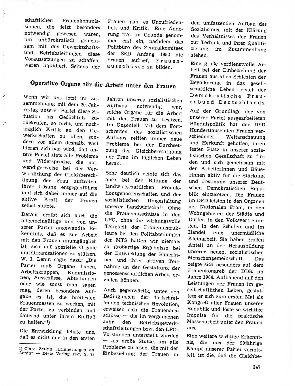 Neuer Weg (NW), Organ des Zentralkomitees (ZK) der SED (Sozialistische Einheitspartei Deutschlands) für Fragen des Parteilebens, 21. Jahrgang [Deutsche Demokratische Republik (DDR)] 1966, Seite 347 (NW ZK SED DDR 1966, S. 347)