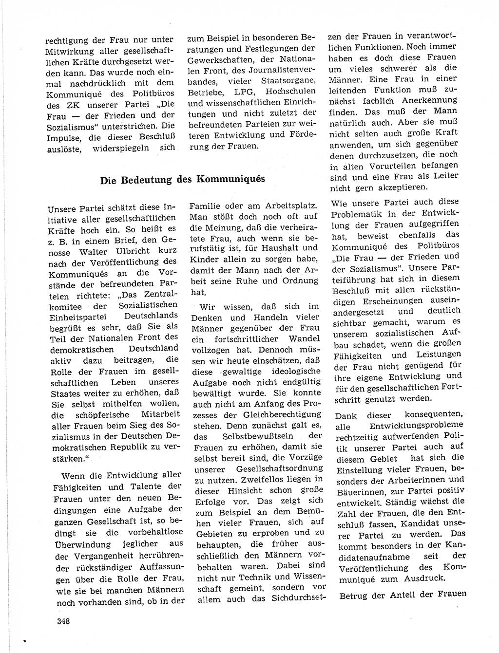 Neuer Weg (NW), Organ des Zentralkomitees (ZK) der SED (Sozialistische Einheitspartei Deutschlands) für Fragen des Parteilebens, 21. Jahrgang [Deutsche Demokratische Republik (DDR)] 1966, Seite 348 (NW ZK SED DDR 1966, S. 348)