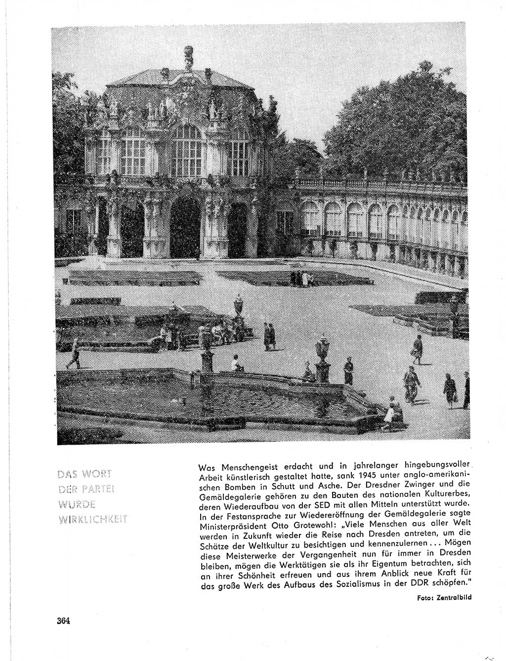 Neuer Weg (NW), Organ des Zentralkomitees (ZK) der SED (Sozialistische Einheitspartei Deutschlands) für Fragen des Parteilebens, 21. Jahrgang [Deutsche Demokratische Republik (DDR)] 1966, Seite 364 (NW ZK SED DDR 1966, S. 364)