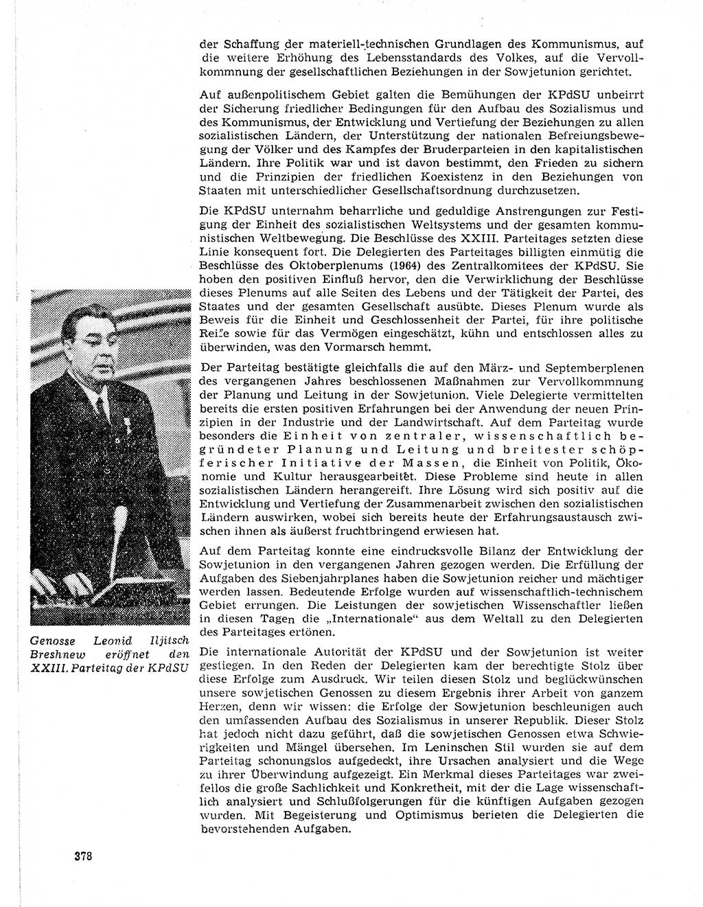 Neuer Weg (NW), Organ des Zentralkomitees (ZK) der SED (Sozialistische Einheitspartei Deutschlands) für Fragen des Parteilebens, 21. Jahrgang [Deutsche Demokratische Republik (DDR)] 1966, Seite 378 (NW ZK SED DDR 1966, S. 378)