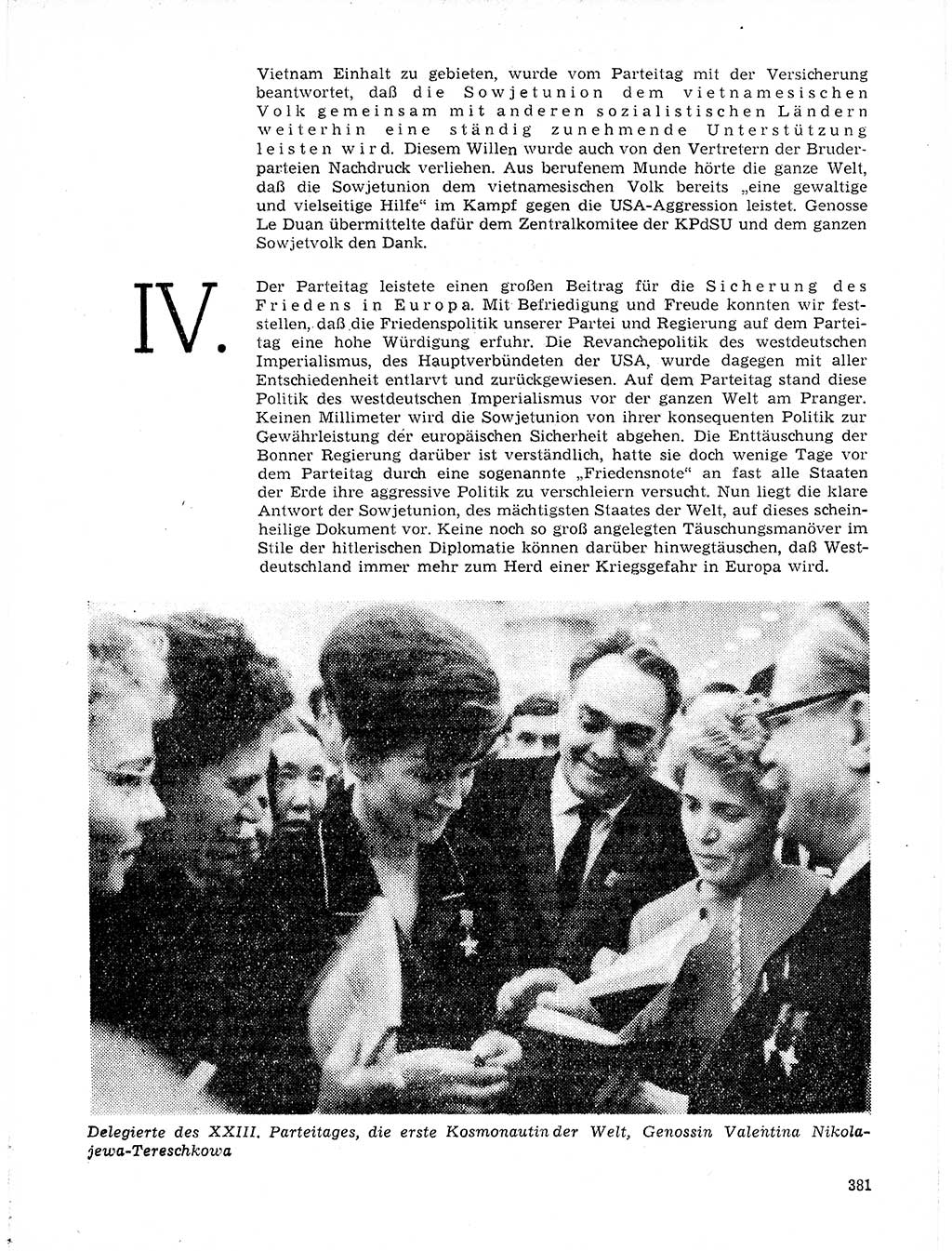 Neuer Weg (NW), Organ des Zentralkomitees (ZK) der SED (Sozialistische Einheitspartei Deutschlands) für Fragen des Parteilebens, 21. Jahrgang [Deutsche Demokratische Republik (DDR)] 1966, Seite 381 (NW ZK SED DDR 1966, S. 381)