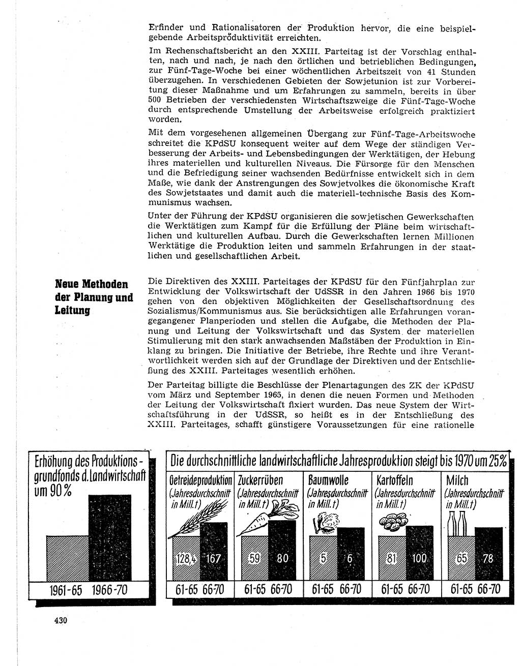 Neuer Weg (NW), Organ des Zentralkomitees (ZK) der SED (Sozialistische Einheitspartei Deutschlands) für Fragen des Parteilebens, 21. Jahrgang [Deutsche Demokratische Republik (DDR)] 1966, Seite 430 (NW ZK SED DDR 1966, S. 430)