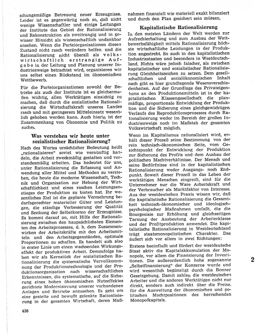 Neuer Weg (NW), Organ des Zentralkomitees (ZK) der SED (Sozialistische Einheitspartei Deutschlands) für Fragen des Parteilebens, 21. Jahrgang [Deutsche Demokratische Republik (DDR)] 1966, Seite 438 (NW ZK SED DDR 1966, S. 438)