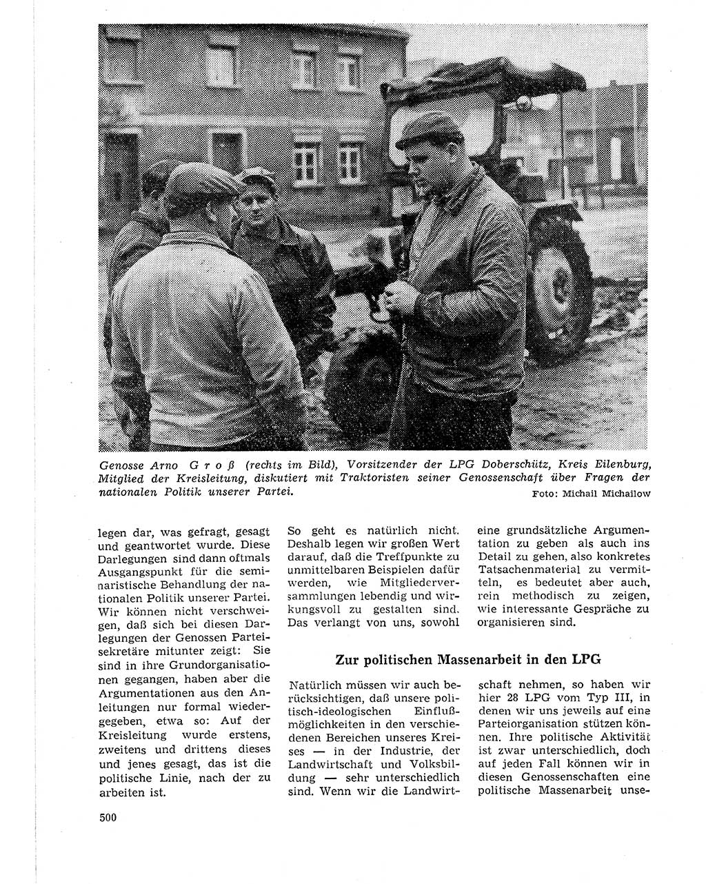Neuer Weg (NW), Organ des Zentralkomitees (ZK) der SED (Sozialistische Einheitspartei Deutschlands) für Fragen des Parteilebens, 21. Jahrgang [Deutsche Demokratische Republik (DDR)] 1966, Seite 500 (NW ZK SED DDR 1966, S. 500)