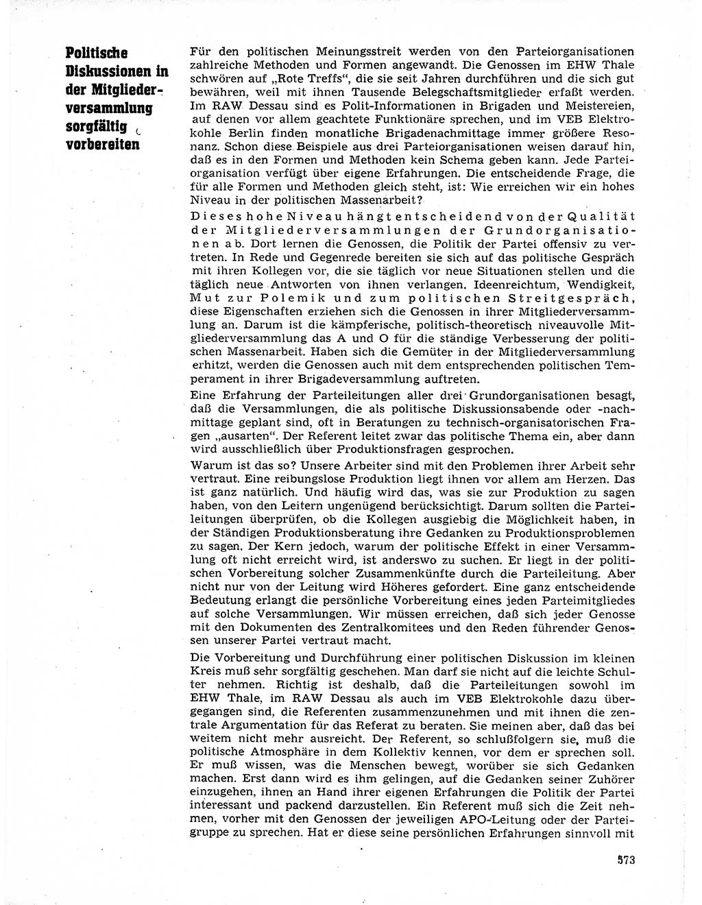 Neuer Weg (NW), Organ des Zentralkomitees (ZK) der SED (Sozialistische Einheitspartei Deutschlands) für Fragen des Parteilebens, 21. Jahrgang [Deutsche Demokratische Republik (DDR)] 1966, Seite 573 (NW ZK SED DDR 1966, S. 573)