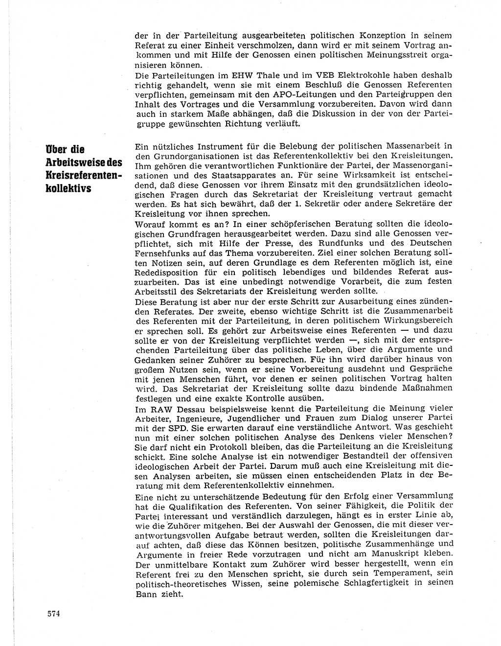 Neuer Weg (NW), Organ des Zentralkomitees (ZK) der SED (Sozialistische Einheitspartei Deutschlands) für Fragen des Parteilebens, 21. Jahrgang [Deutsche Demokratische Republik (DDR)] 1966, Seite 574 (NW ZK SED DDR 1966, S. 574)