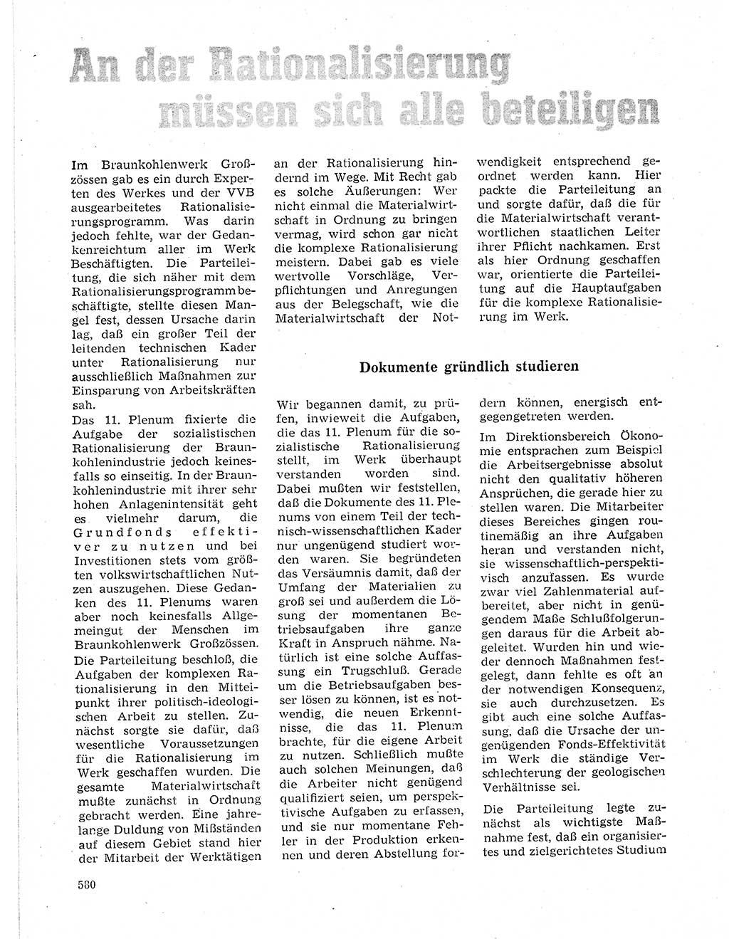 Neuer Weg (NW), Organ des Zentralkomitees (ZK) der SED (Sozialistische Einheitspartei Deutschlands) für Fragen des Parteilebens, 21. Jahrgang [Deutsche Demokratische Republik (DDR)] 1966, Seite 580 (NW ZK SED DDR 1966, S. 580)