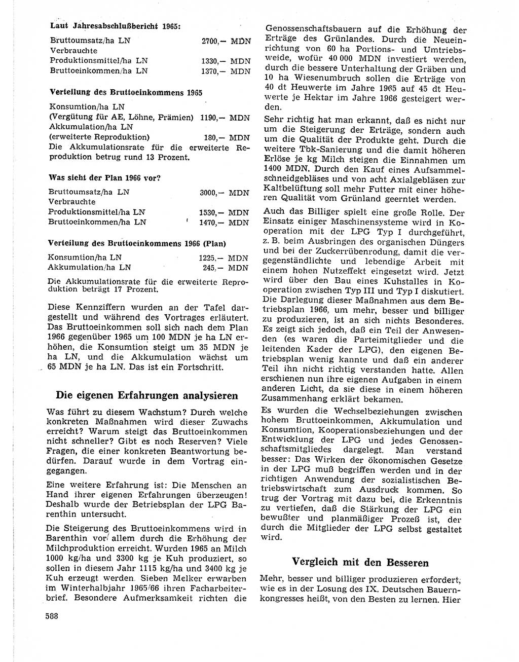 Neuer Weg (NW), Organ des Zentralkomitees (ZK) der SED (Sozialistische Einheitspartei Deutschlands) für Fragen des Parteilebens, 21. Jahrgang [Deutsche Demokratische Republik (DDR)] 1966, Seite 588 (NW ZK SED DDR 1966, S. 588)