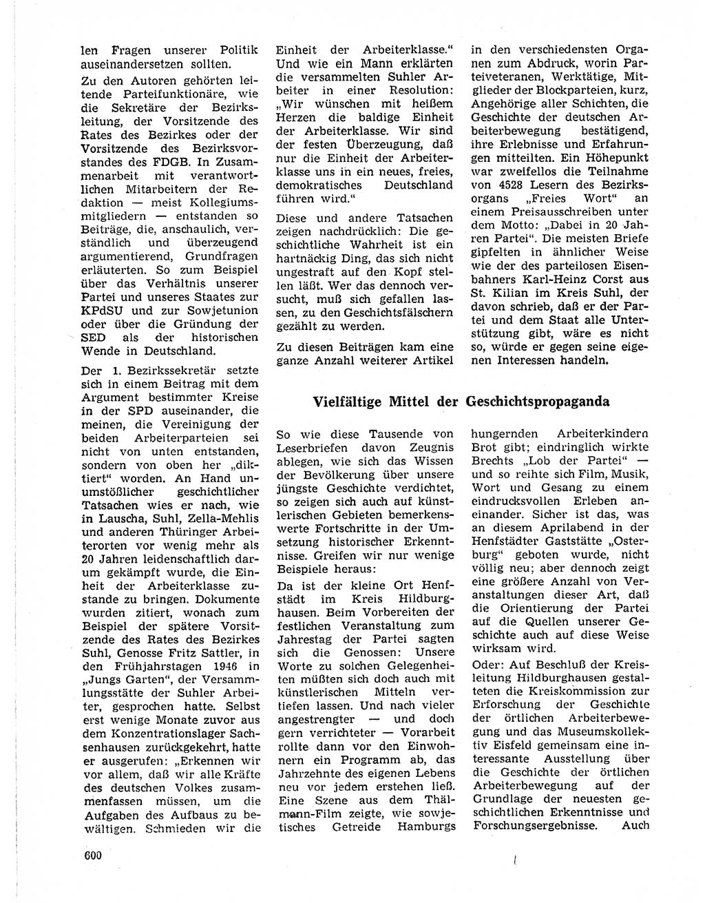 Neuer Weg (NW), Organ des Zentralkomitees (ZK) der SED (Sozialistische Einheitspartei Deutschlands) für Fragen des Parteilebens, 21. Jahrgang [Deutsche Demokratische Republik (DDR)] 1966, Seite 600 (NW ZK SED DDR 1966, S. 600)