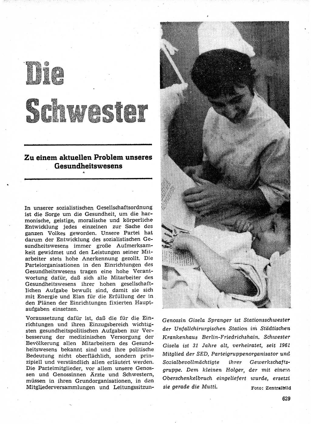 Neuer Weg (NW), Organ des Zentralkomitees (ZK) der SED (Sozialistische Einheitspartei Deutschlands) für Fragen des Parteilebens, 21. Jahrgang [Deutsche Demokratische Republik (DDR)] 1966, Seite 629 (NW ZK SED DDR 1966, S. 629)