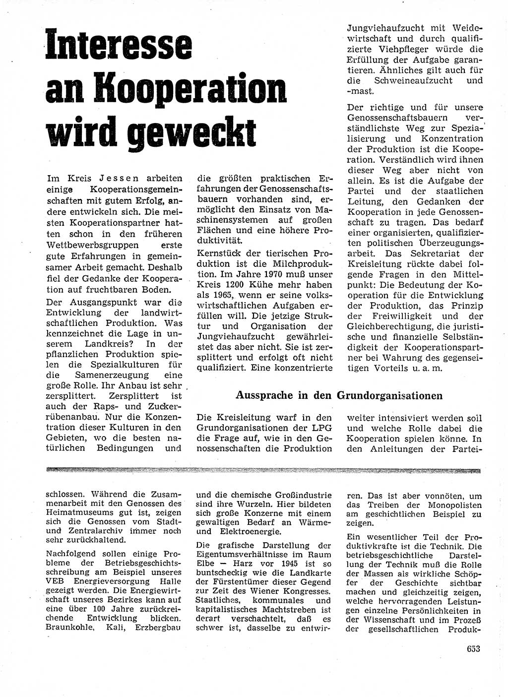Neuer Weg (NW), Organ des Zentralkomitees (ZK) der SED (Sozialistische Einheitspartei Deutschlands) für Fragen des Parteilebens, 21. Jahrgang [Deutsche Demokratische Republik (DDR)] 1966, Seite 653 (NW ZK SED DDR 1966, S. 653)