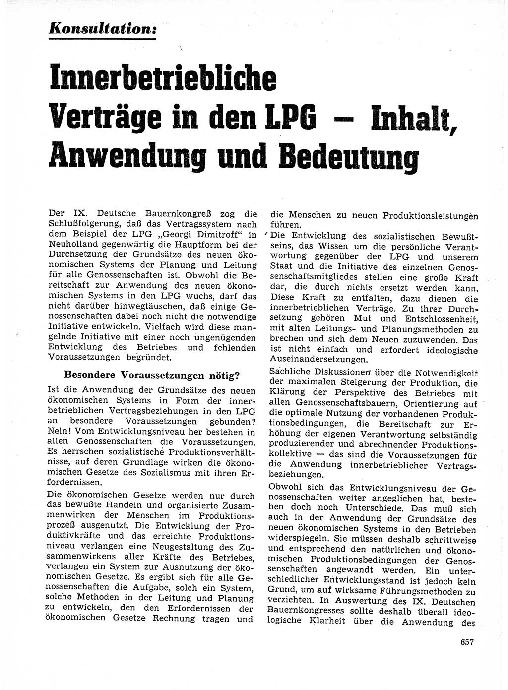 Neuer Weg (NW), Organ des Zentralkomitees (ZK) der SED (Sozialistische Einheitspartei Deutschlands) für Fragen des Parteilebens, 21. Jahrgang [Deutsche Demokratische Republik (DDR)] 1966, Seite 657 (NW ZK SED DDR 1966, S. 657)