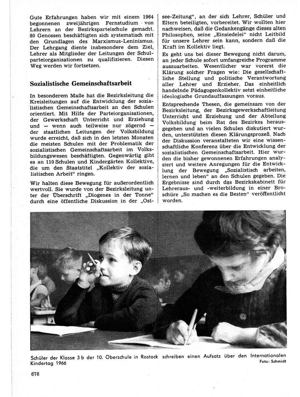 Neuer Weg (NW), Organ des Zentralkomitees (ZK) der SED (Sozialistische Einheitspartei Deutschlands) für Fragen des Parteilebens, 21. Jahrgang [Deutsche Demokratische Republik (DDR)] 1966, Seite 678 (NW ZK SED DDR 1966, S. 678)