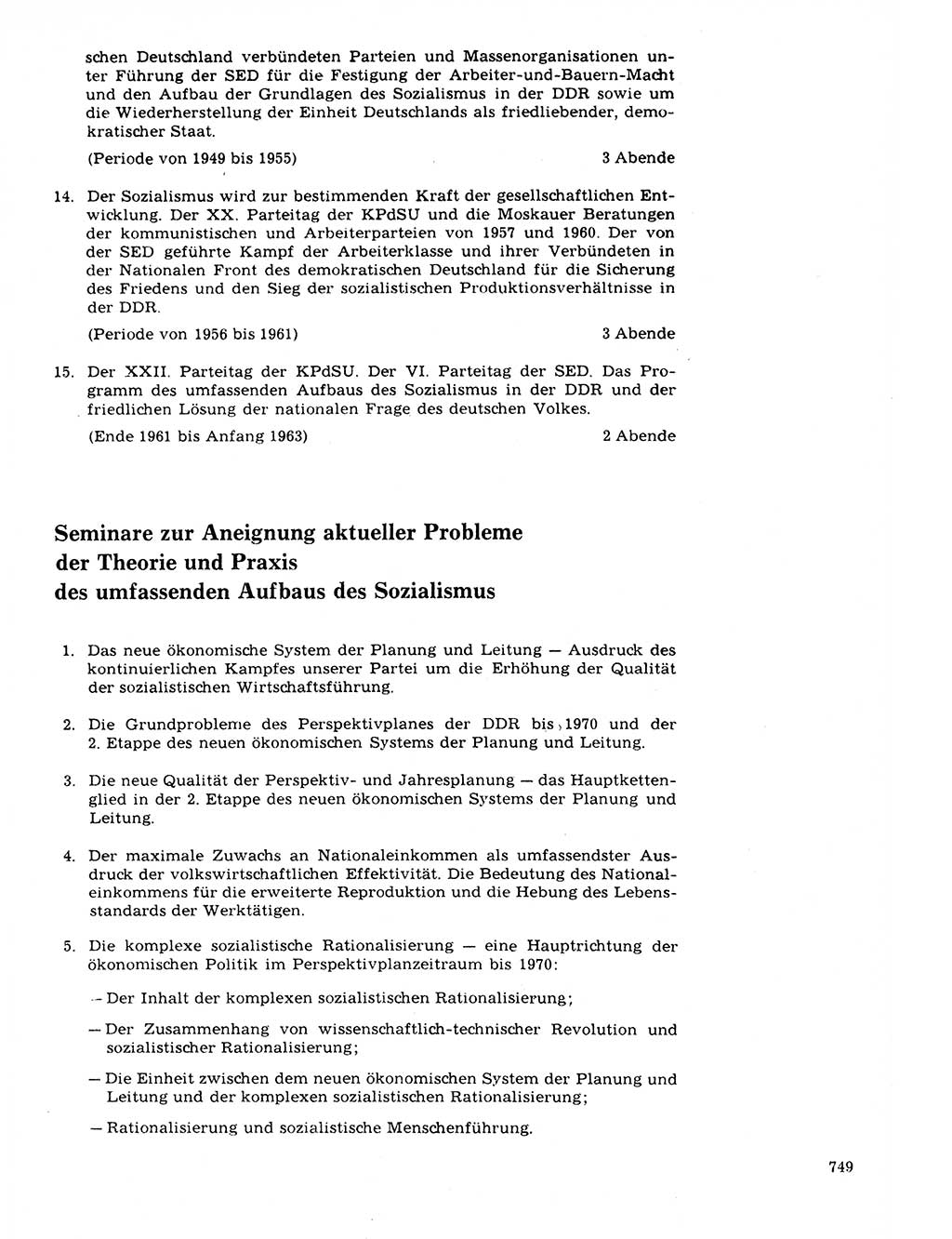 Neuer Weg (NW), Organ des Zentralkomitees (ZK) der SED (Sozialistische Einheitspartei Deutschlands) für Fragen des Parteilebens, 21. Jahrgang [Deutsche Demokratische Republik (DDR)] 1966, Seite 749 (NW ZK SED DDR 1966, S. 749)