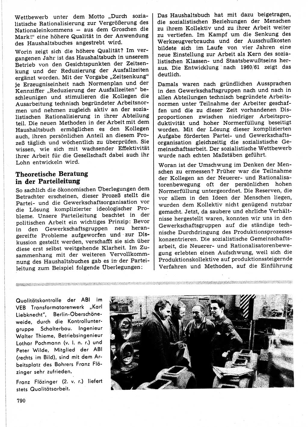 Neuer Weg (NW), Organ des Zentralkomitees (ZK) der SED (Sozialistische Einheitspartei Deutschlands) für Fragen des Parteilebens, 21. Jahrgang [Deutsche Demokratische Republik (DDR)] 1966, Seite 790 (NW ZK SED DDR 1966, S. 790)