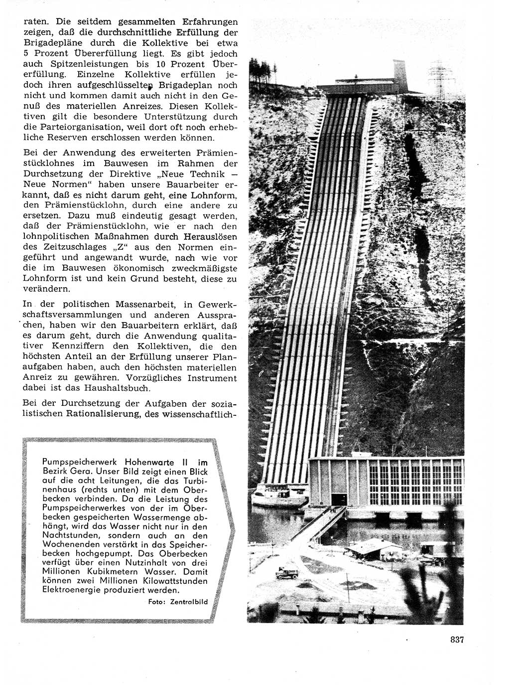 Neuer Weg (NW), Organ des Zentralkomitees (ZK) der SED (Sozialistische Einheitspartei Deutschlands) für Fragen des Parteilebens, 21. Jahrgang [Deutsche Demokratische Republik (DDR)] 1966, Seite 837 (NW ZK SED DDR 1966, S. 837)