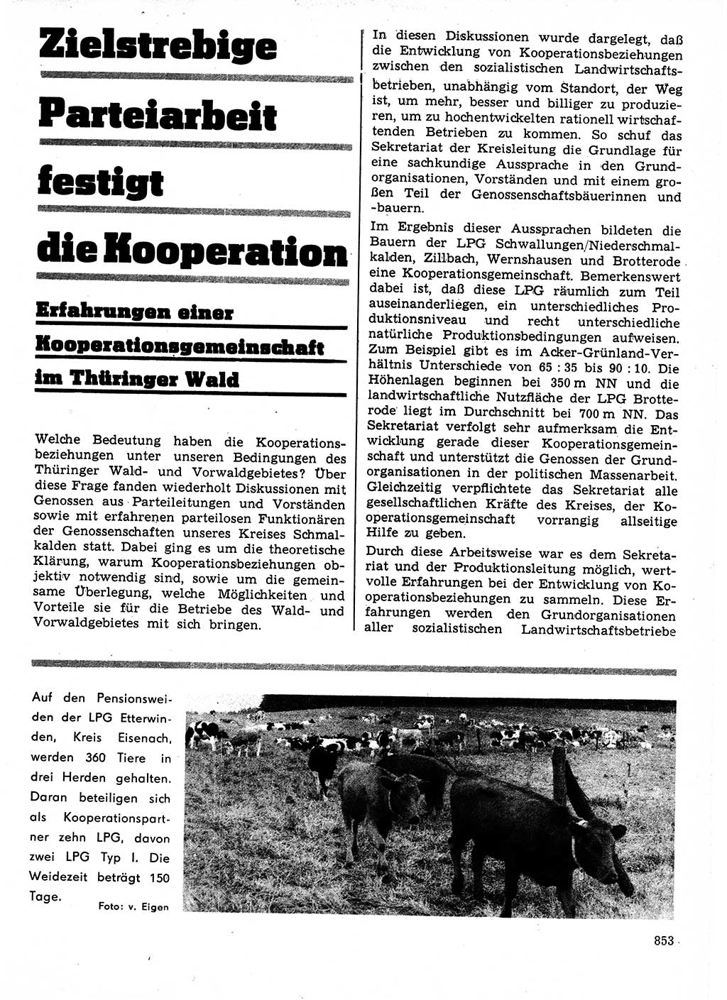 Neuer Weg (NW), Organ des Zentralkomitees (ZK) der SED (Sozialistische Einheitspartei Deutschlands) für Fragen des Parteilebens, 21. Jahrgang [Deutsche Demokratische Republik (DDR)] 1966, Seite 853 (NW ZK SED DDR 1966, S. 853)